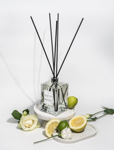 Load image into Gallery viewer, CH04 Deluxe Reed Diffuser with citrus fruit accents and bright styling
